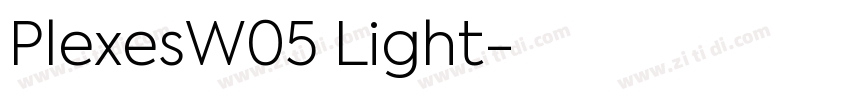 PlexesW05 Light字体转换